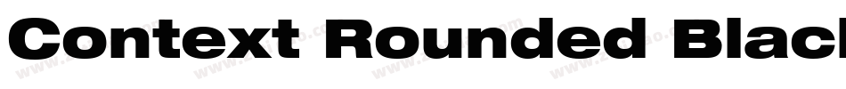 Context Rounded Black SSi Black字体转换